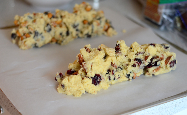 Shaping Biscotti Cookie Dough