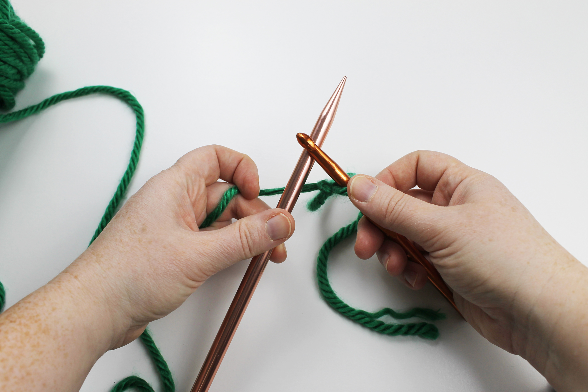 Crochet CastOn Tutorial for Knitting