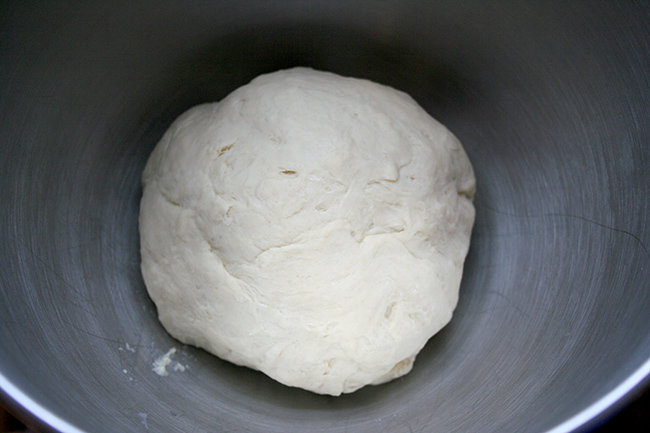 Dough before rising