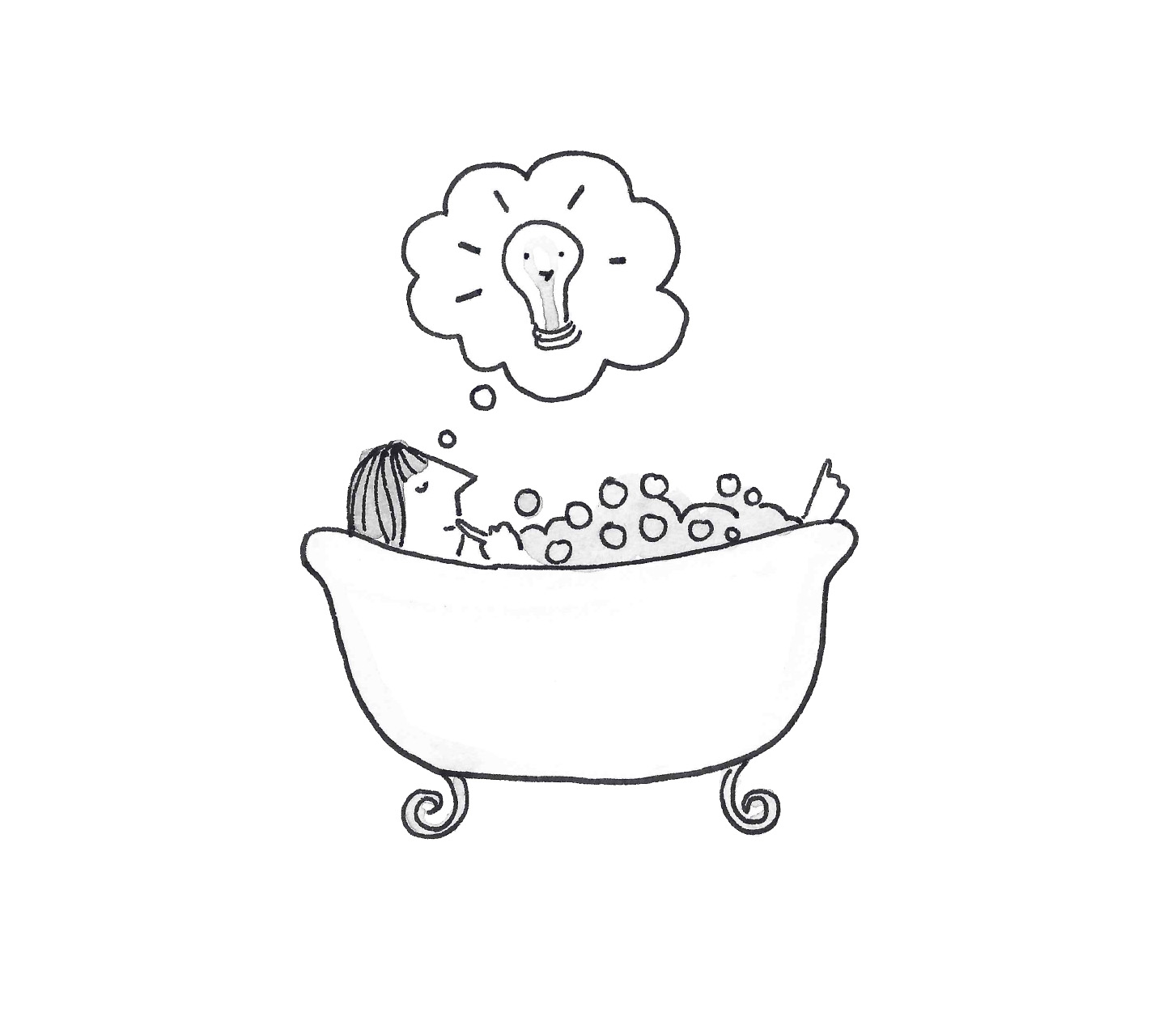 Take a bath, gain ideas