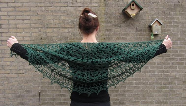 Moss Lace Shawl Crochet Pattern