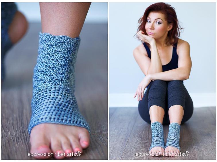 Prana Crochet Yoga Sock Pattern