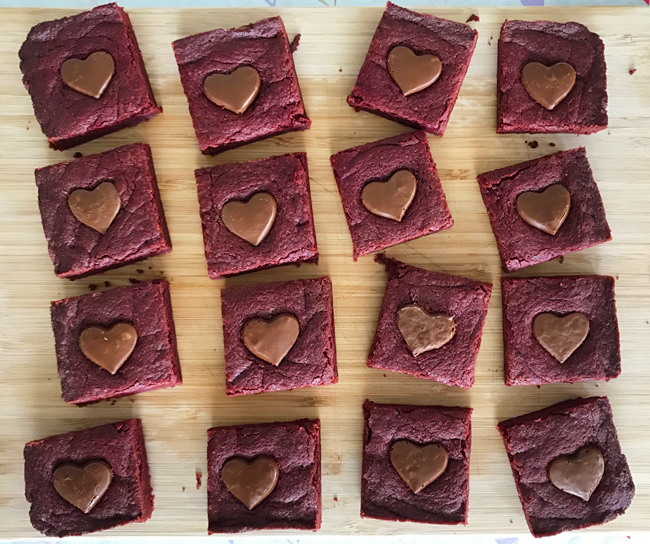 red velvet brownies