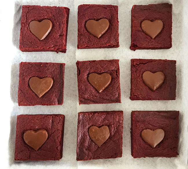 red velvet brownies