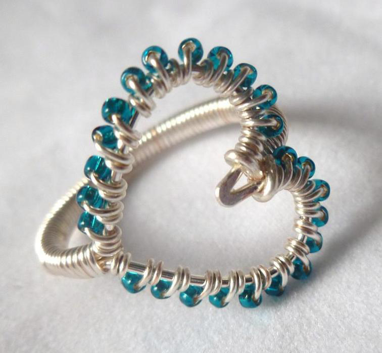 Simple Wire-Wrapped Heart Ring