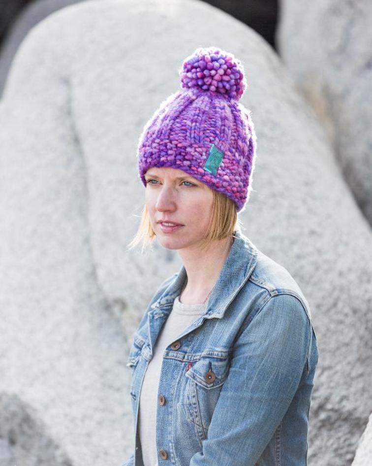 Super Chunky Seed Brim Hat Knitting Pattern