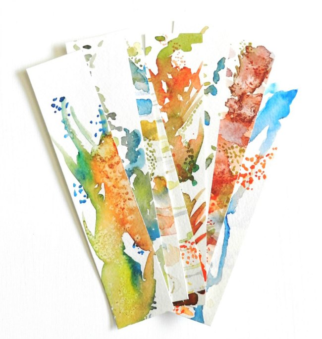 Watercolor Bookmarks