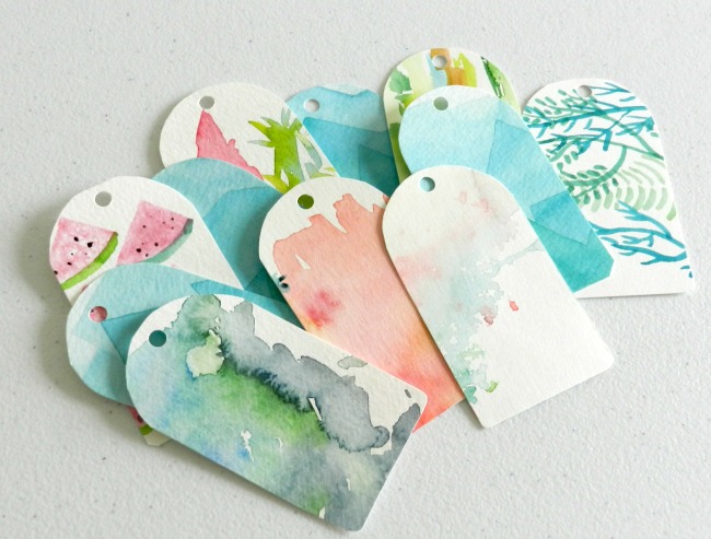 Watercolor Gift Tags