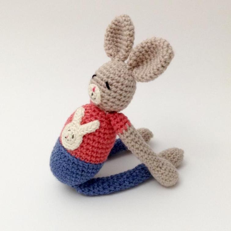 Yoga Bunny Amigurumi Crochet Pattern