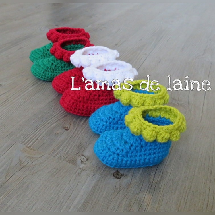 Bubble Baby Booties Crochet Pattern