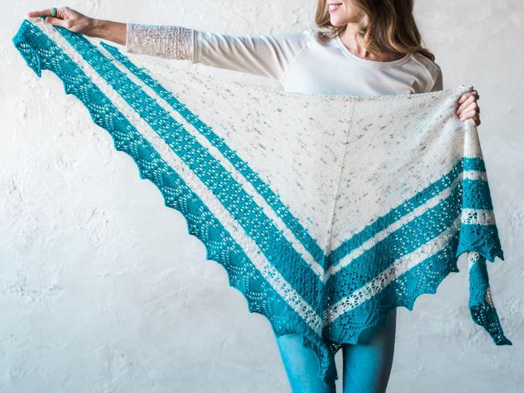Speckle Tonic Triangle Shawl