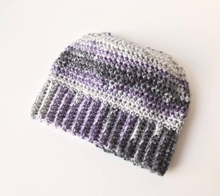 Messy Bun Beanie Crochet Pattern