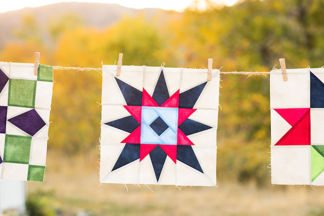 Aura Star Quilt Block