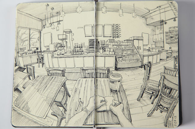 Coffee Shop Sketchbook