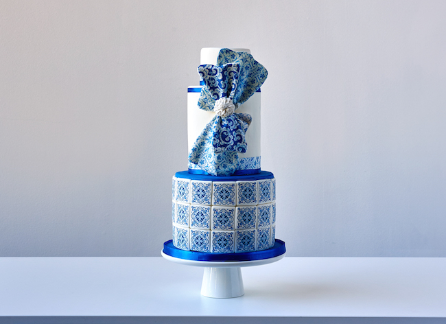 Blue Fondant Cake