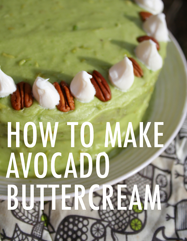 How to make avocado buttercream