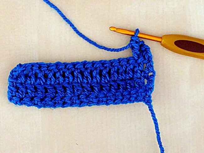 Crochet puff stitch tutorial start puff stitch row