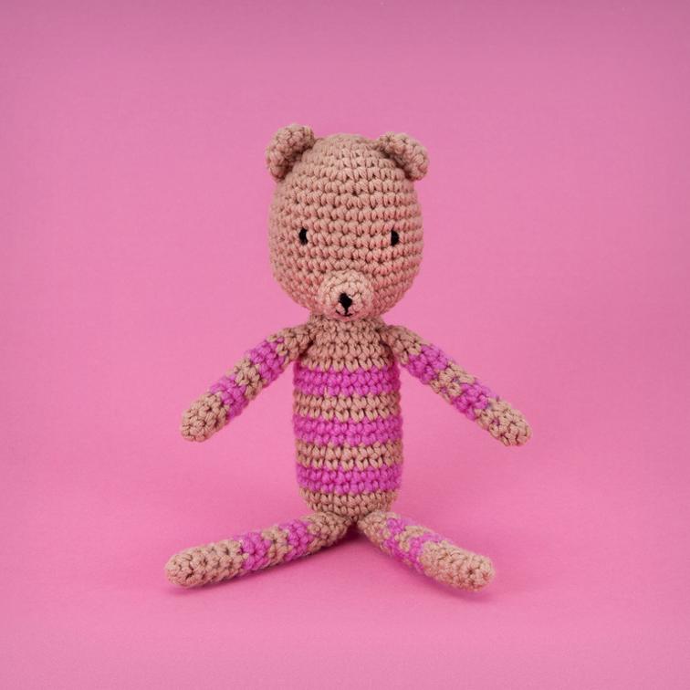 Strip Sid Crochet Teddy Bear Pattern