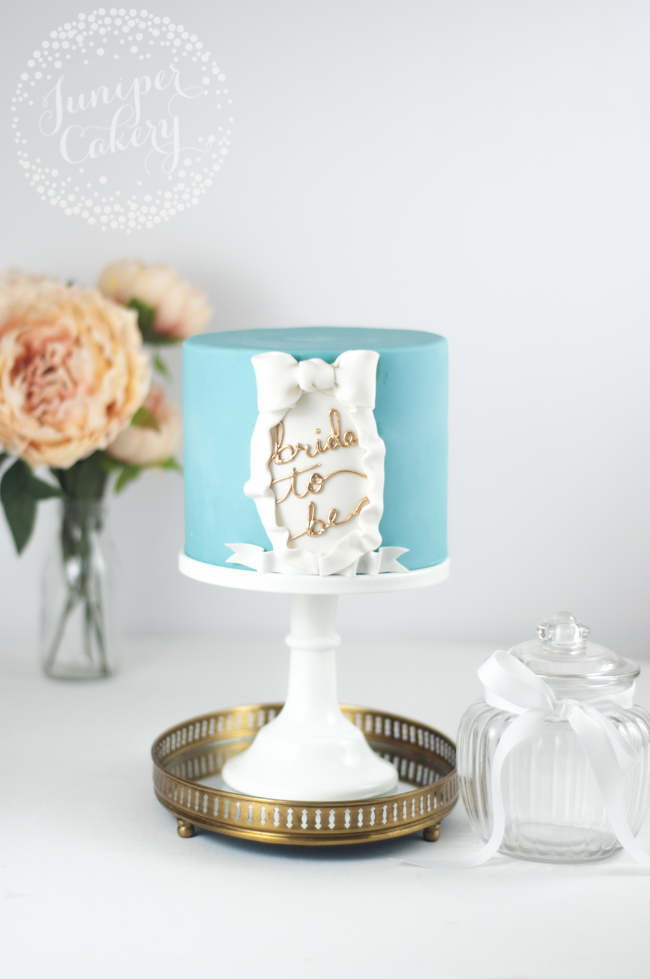 Bridal shower cake tutorial