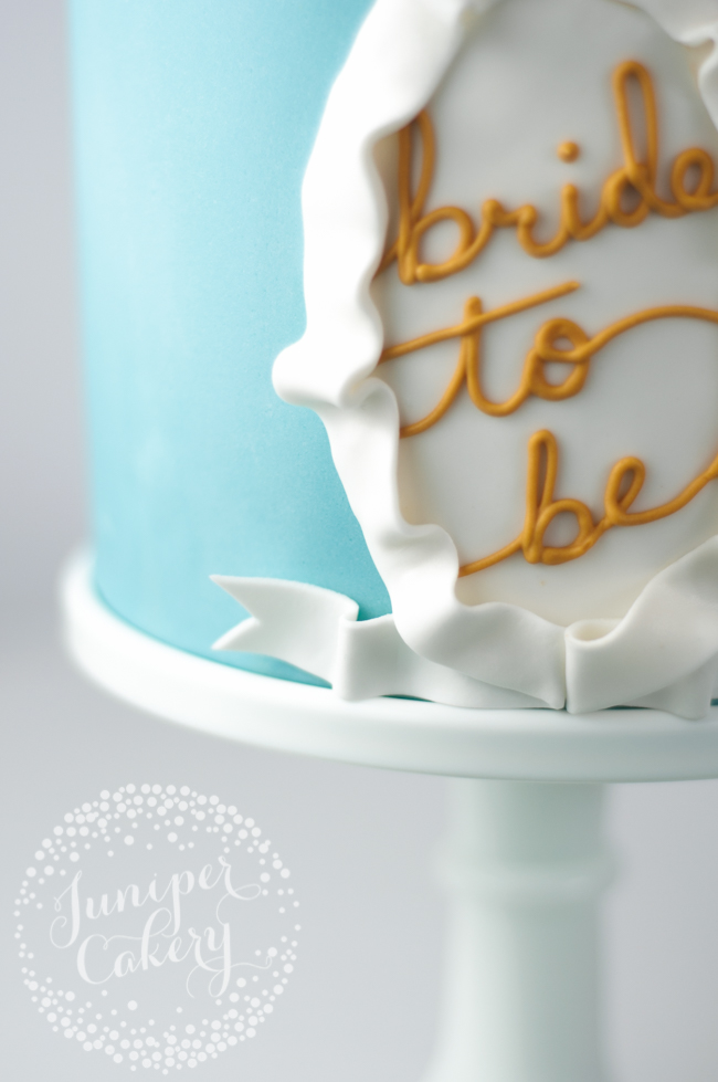 Easy Bridal shower cake step-by-step tutorial