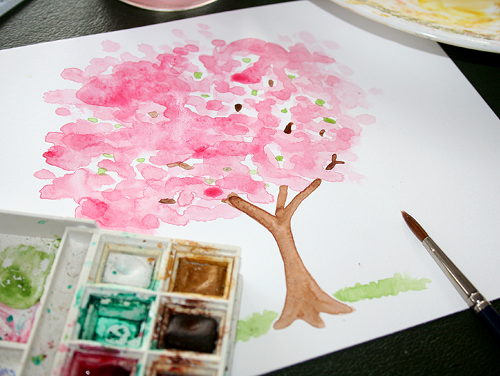 Cherry blossom tree