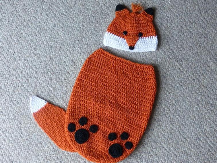 Finley the Fox Baby Cocoon Crochet Pattern