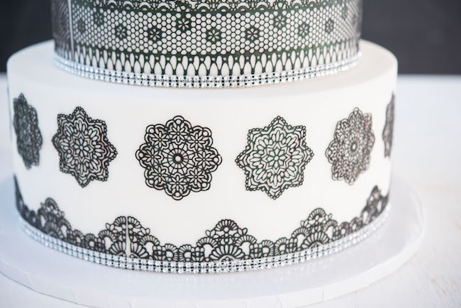 Black Royal Icing Mold Cakes