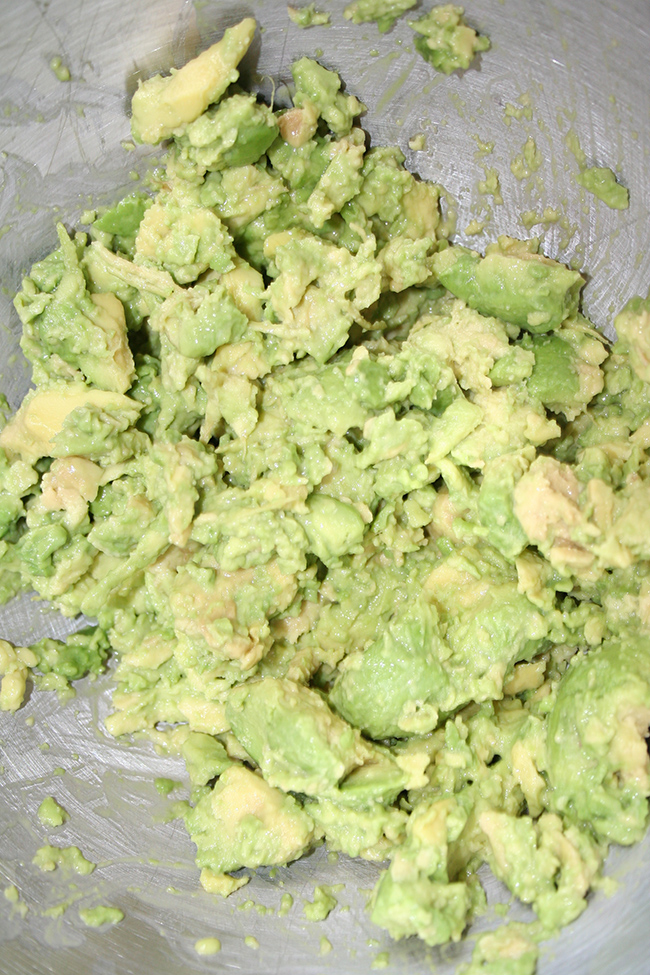 Mashed avocado