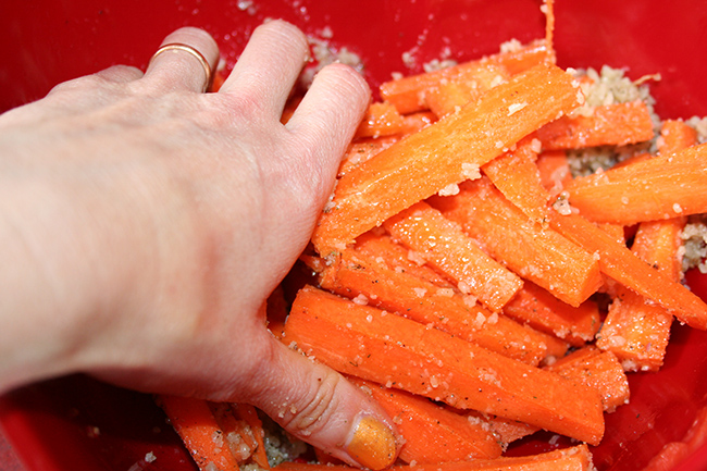 Mix the fries