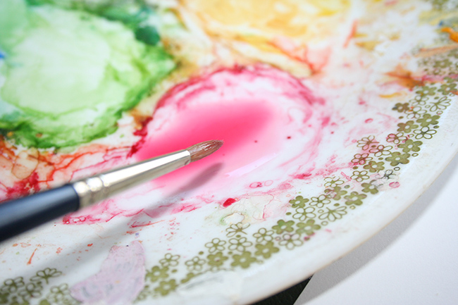 Pink paint