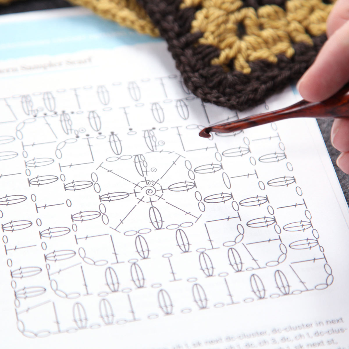 Crochet Granny Square Diagram