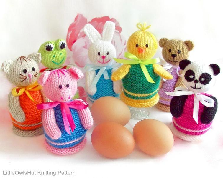 114 Egg Cozy Animals Knitting Pattern