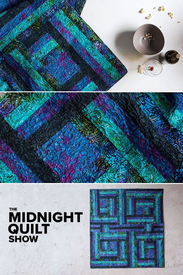 Modern Rail Fence Quilt made by Angela Walters