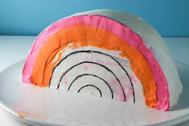 Orange Stripe for Rainbow Cake