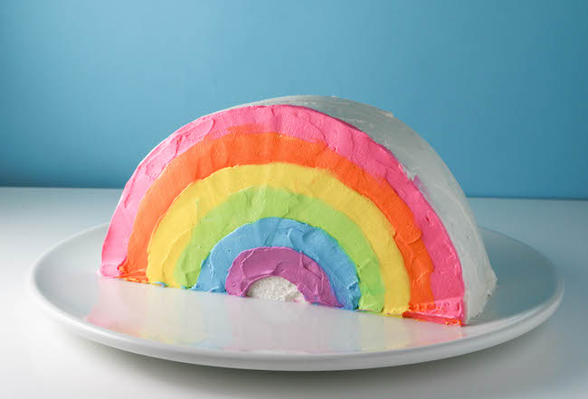 Finished Rainbow cake