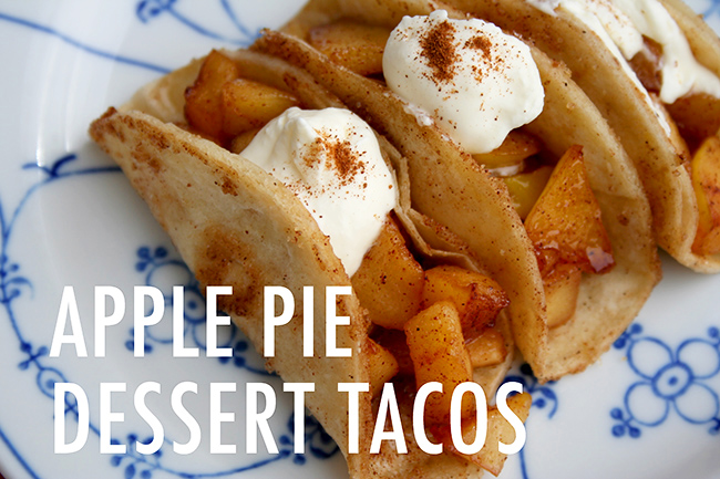 Homemade Apple Pie Tacos