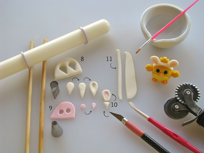 Easter Cupcakes tutorial step 3