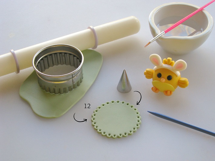 Easter Cupcake tutorial step 4