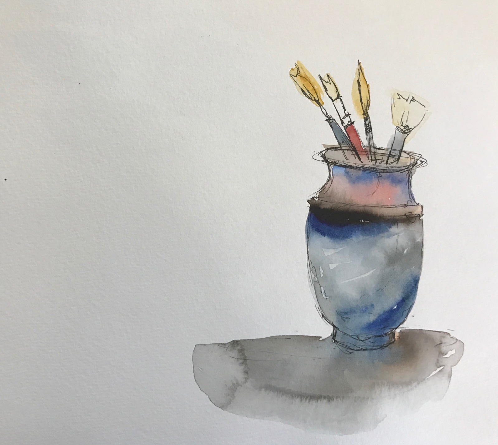 Watercolor Still Life Sketch