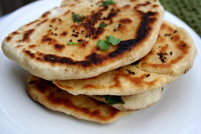 Homemade Kulcha Flatbread