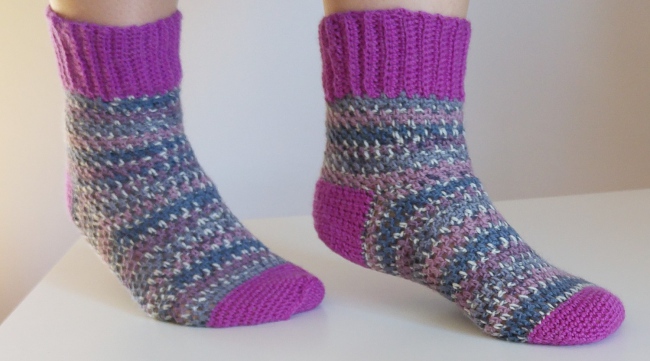 Perfect fit crochet socks learning to knit as a crocheter