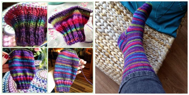 Sock knitting progress first sock learning to knit as a crocheter