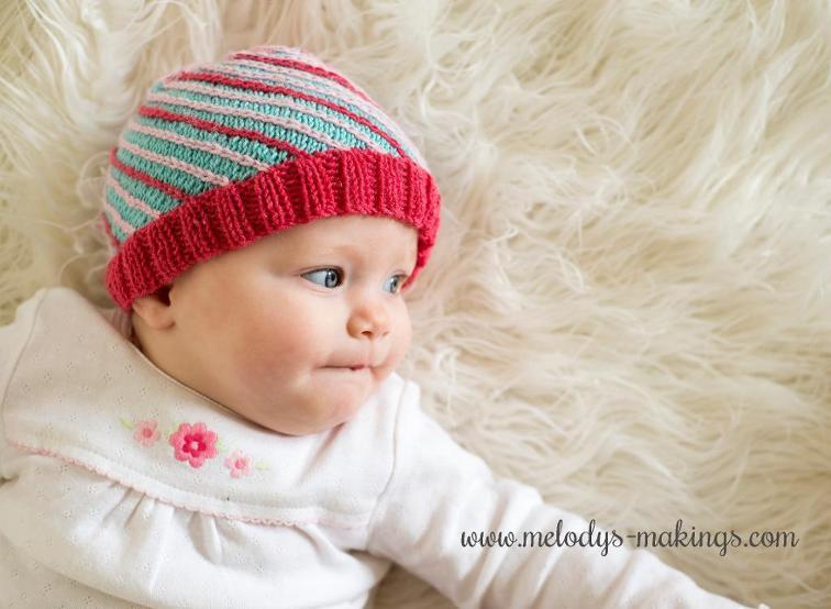 Bias Beanie Knitting Pattern