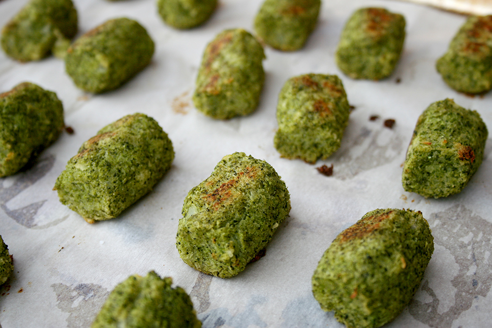 Tots just out of oven