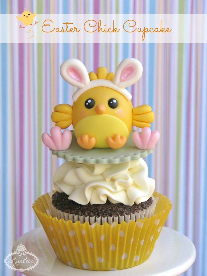 chick easter cupcake tutorial