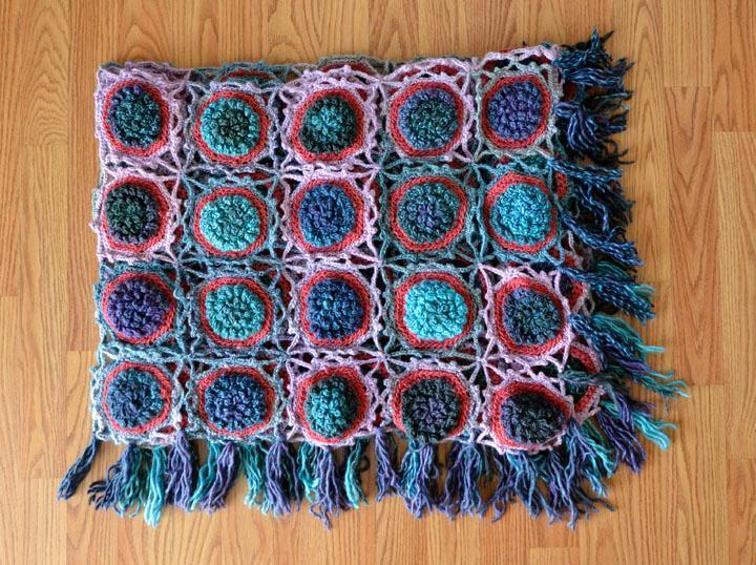 chrysanthemum throw crochet pattern