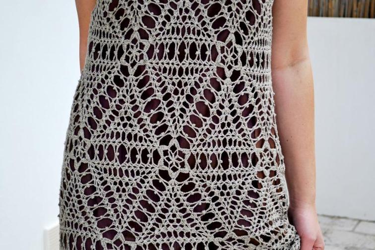 crochet dress join as you go