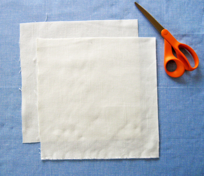cut two squares step 1