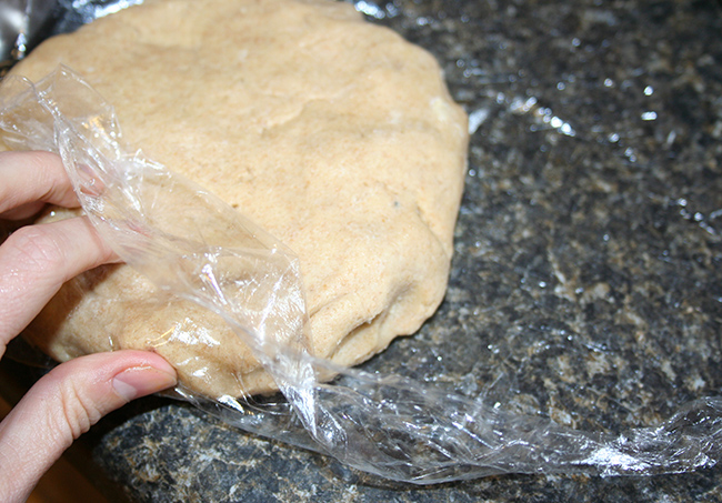 Make the dough into a disc