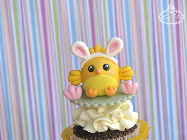 easter chick cupcake tutorial